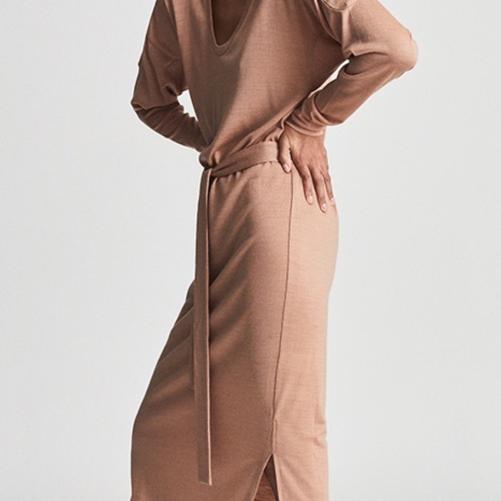 Reiss Cleo Blush MIDI Dress